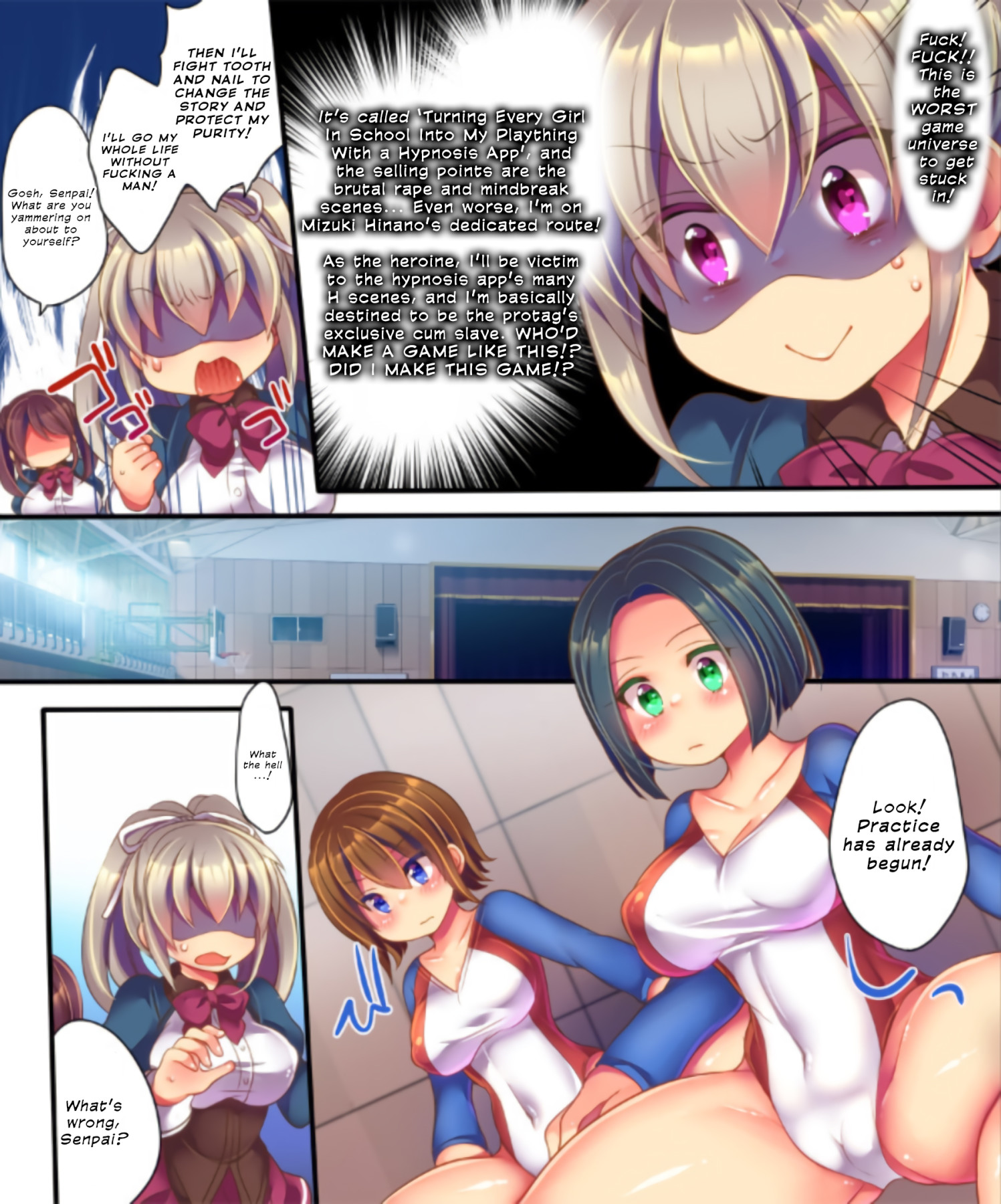 Hentai Manga Comic-Reborn as a Heroine in a Hypnosis Mindbreak Eroge: I Need to Get Out of Here Before I Get Raped!-Read-10